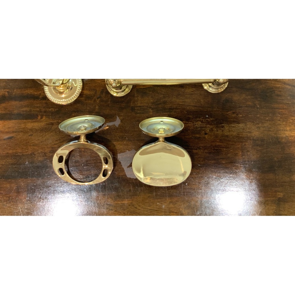 5 piece Bathroom Accessories. Gold